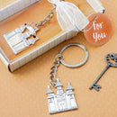 Silver castle key chain-Celebration Party Supplies-JadeMoghul Inc.