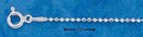16" Sterling Silver Chain:  Diamond-Cut 150 Bead Chain