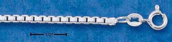 18" Sterling Silver Chain:  Box 045 Chain (2.5MM)