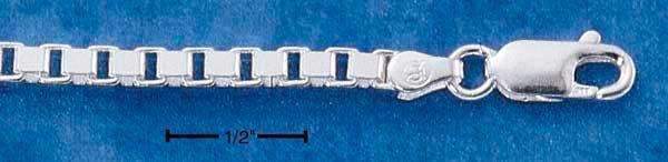 18" Sterling Silver Chain:  Box 060 Chain (3MM)