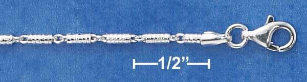 20" Sterling Silver 050 Bar Chain (2MM)
