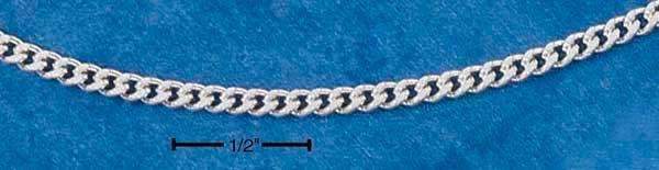 20" Sterling Silver Chain:  Curb 060 Chain (2 MM)