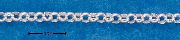24" Sterling Silver Chain:  Rolo 100 Chain (3.7MM)