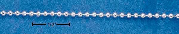 30" Sterling Silver 150 Bead Chain (1.5MM)