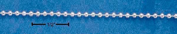 30" Sterling Silver 150 Bead Chain (1.5MM)