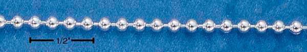 30" Sterling Silver 200 Bead Chain (2MM)
