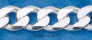 9" Sterling Silver 400 Curb Chain (14 MM)