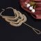 Women Summer Accessory Exaggerated Multilayer Tassel Anklet