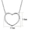 Silver Charms & Pendants Chain Necklace 3W1023 Rhodium Brass Chain Pendant with AAA Grade CZ Alamode Fashion Jewelry Outlet