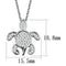 Silver Charms & Pendants Chain Necklace 3W1025 Rhodium Brass Chain Pendant with AAA Grade CZ Alamode Fashion Jewelry Outlet