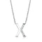 Silver Charms & Pendants Chain Necklace 3W1030 Rhodium Brass Chain Pendant with AAA Grade CZ Alamode Fashion Jewelry Outlet