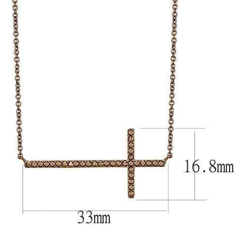 Silver Charms & Pendants Chain Necklace 3W1131 Coffee light Brass Chain Pendant with AAA Grade CZ Alamode Fashion Jewelry Outlet