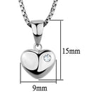 Silver Charms & Pendants Chain Necklace 3W825 Rhodium Brass Chain Pendant with AAA Grade CZ Alamode Fashion Jewelry Outlet