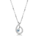 Silver Charms & Pendants Chain Necklace DA090 Stainless Steel Chain Pendant with AAA Grade CZ Alamode Fashion Jewelry Outlet