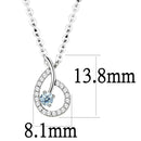 Silver Charms & Pendants Chain Necklace DA090 Stainless Steel Chain Pendant with AAA Grade CZ Alamode Fashion Jewelry Outlet