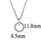 Silver Charms & Pendants Chain Necklace DA091 Stainless Steel Chain Pendant with AAA Grade CZ Alamode Fashion Jewelry Outlet
