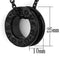 Chain Necklace LO3088 TIN Cobalt Black Brass Chain Pendant