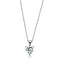 Chain Necklace LO3936 Rhodium Brass Chain Pendant with AAA Grade CZ