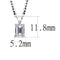 Chain Necklace LO4127 Rhodium Brass Chain Pendant with AAA Grade CZ