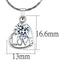 Chain Necklace LO4151 Rhodium Brass Chain Pendant with AAA Grade CZ