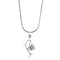 Chain Necklace LO4154 Rhodium Brass Chain Pendant with AAA Grade CZ