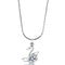 Chain Necklace LO4155 Rhodium Brass Chain Pendant with AAA Grade CZ