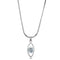 Chain Necklace LO4157 Rhodium Brass Chain Pendant with AAA Grade CZ