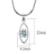 Chain Necklace LO4157 Rhodium Brass Chain Pendant with AAA Grade CZ