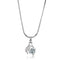 Chain Pendants LO4163 Rhodium Brass Chain Pendant with AAA Grade CZ