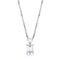 Chain Pendants LO4172 Rhodium Brass Chain Pendant with AAA Grade CZ