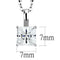 Chain Pendants LO4174 Rhodium Brass Chain Pendant with AAA Grade CZ