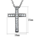 Chain Pendants TK1858 Stainless Steel Chain Pendant with AAA Grade CZ