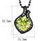 Chain Pendants TK2629 Black - Stainless Steel Chain Pendant with CZ