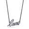 Chain Pendants TK3218 Black - Stainless Steel Chain Pendant with CZ