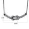 Chain Pendants TK3219 Black - Stainless Steel Chain Pendant with CZ