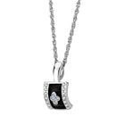 Crystal Pendant LO224 Rhodium Brass Chain Pendant with Top Grade Crystal