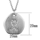 Silver Charms & Pendants Crystal Pendant LO3480 Rhodium+Brushed Brass Chain Pendant with Crystal Alamode Fashion Jewelry Outlet