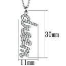 Silver Charms & Pendants Crystal Pendant LO3489 Rhodium Brass Chain Pendant with Top Grade Crystal Alamode Fashion Jewelry Outlet