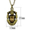 Crystal Pendant LO3832 Antique Copper Brass Chain Pendant with Crystal