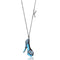 Crystal Pendant TK2704 Stainless Steel Chain Pendant with Crystal in Aquamarine