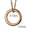 Silver Charms & Pendants Gold Pendant 3W1145 Rose Gold - Brass Chain Pendant with Top Grade Crystal Alamode Fashion Jewelry Outlet