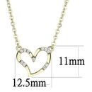 Silver Charms & Pendants Gold Pendant DA095 Gold - Stainless Steel Chain Pendant with AAA Grade CZ Alamode Fashion Jewelry Outlet