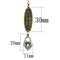 Gold Pendant For Women LO3823 Gold+Antique Silver White Metal Chain Pendant