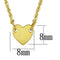Gold Pendant For Women LO3843 Gold & Brush Brass Chain Pendant
