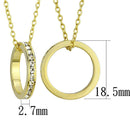 Gold Pendant For Women LO3930 Gold Brass Chain Pendant with Crystal