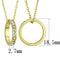 Gold Pendant For Women LO3930 Gold Brass Chain Pendant with Crystal