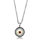 Gold Pendant For Women TK2527 Two-Tone Gold - Stainless Steel Chain Pendant with Crystal