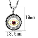 Gold Pendant For Women TK2527 Two-Tone Gold - Stainless Steel Chain Pendant with Crystal