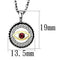 Gold Pendant For Women TK2527 Two-Tone Gold - Stainless Steel Chain Pendant with Crystal