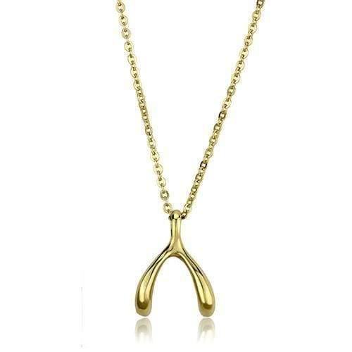 Silver Charms & Pendants Gold Pendant For Women TK2528 Gold - Stainless Steel Chain Pendant Alamode Fashion Jewelry Outlet